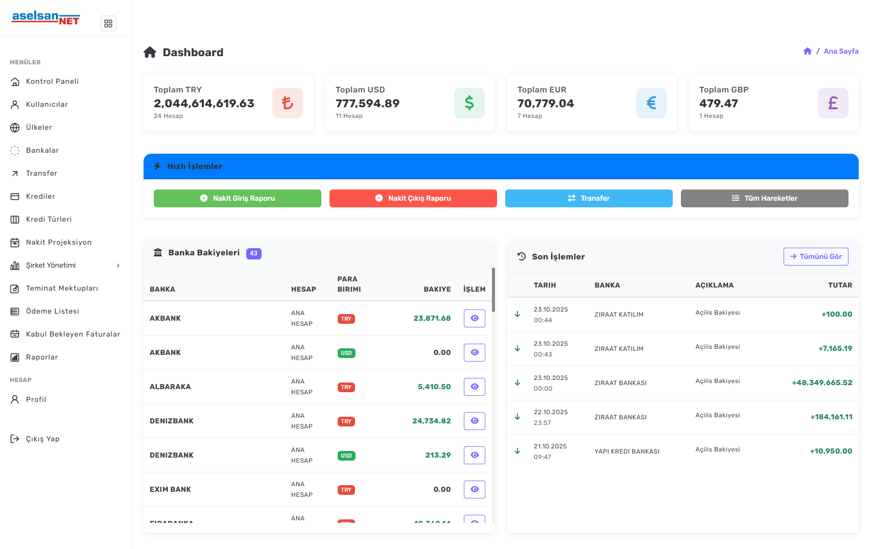 Derestech Finance Sistemi